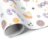 Halloween Pumpkin Little Boo Baby Cadeaupapier (Rol Hoek)