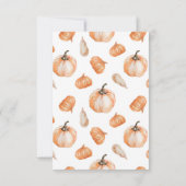 Halloween Pumpkin Little Boo Baby shower Bedankkaart (Achterkant)