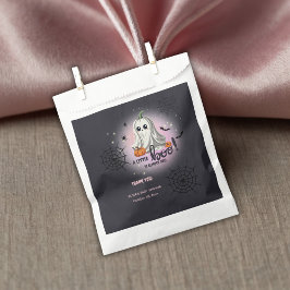 Halloween Pumpkin Little Boo Baby shower Bedankzakje