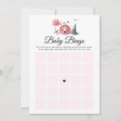 Halloween Pumpkin Little Boo Baby Shower Bingo Kaart (Voorkant)