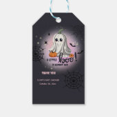 Halloween Pumpkin Little Boo Baby shower Cadeaulabel (Voorkant)