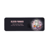 Halloween Pumpkin Little Boo Baby shower Etiket (Voorkant)