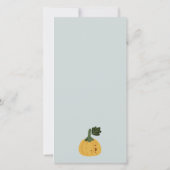 Halloween Pumpkin Little Boo Baby shower Invite Bedankkaart (Achterkant)