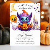 Halloween Pumpkin Little Boo Baby shower Kaart