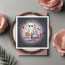 Halloween Pumpkin Little Boo Baby shower Servet