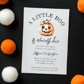Halloween Pumpkin Little Boo Schattige Baby shower Kaart