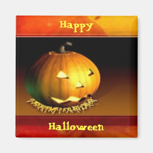 Halloween Pumpkin Magnet (Voorkant)