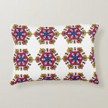 Halloween Pumpkin Mandala Accent Kussen<br><div class="desc">A unique and artistic Halloween mandala pattern featuring spooky pumpkins,  perfect for festive home decor.</div>