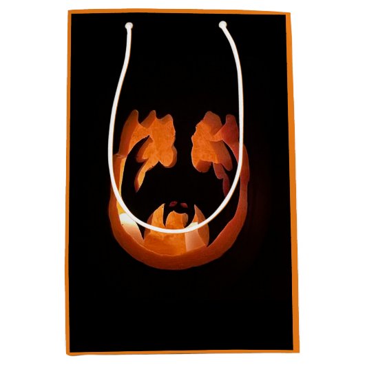 Halloween Pumpkin Medium Cadeauzakje (Voorkant)