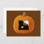 Halloween Pumpkin met foto van Briefkaart van Paar (Voorkant / Achterkant)