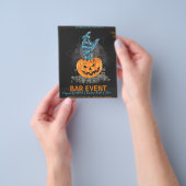 Halloween Pumpkin met Sjabloon handbediende Bar Flyer (Hand)