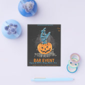 Halloween Pumpkin met Sjabloon handbediende Bar Flyer (Enkel)