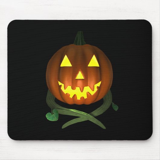 Halloween Pumpkin met wijnstokken Muismat (Voorkant)