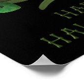 Halloween Pumpkin met wijnstokken Poster (Hoek)