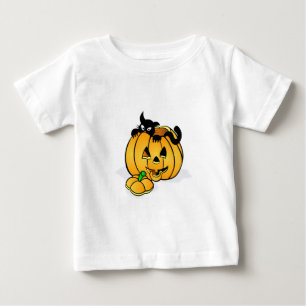 Halloween Pumpkin met zwarte kat