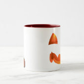 Halloween Pumpkin-Mokken/bekertjes met Jack-o-lant Tweekleurige Koffiemok (Center)