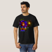 Halloween Pumpkin Monster met Lamp T-Shirt (Voorkant volledig)
