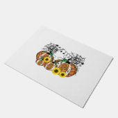 Halloween Pumpkin Music Symbols Music Teacher Deurmat (Schuin)