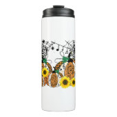 Halloween Pumpkin Music Symbols Music Teacher Thermosbeker (Voorkant)