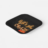 Halloween Pumpkin Neon Sign on Brick Papieren Bordje (Gebogen)