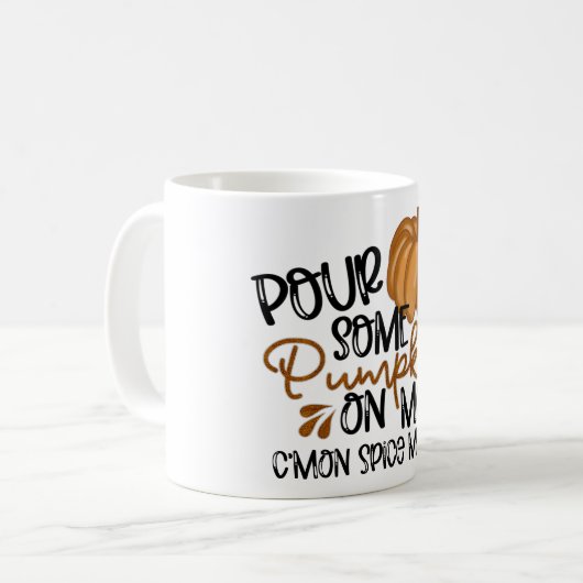 Halloween Pumpkin-ontwerp Koffiemok (Voorkant links)