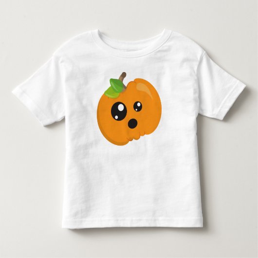 Halloween Pumpkin, Oranje pompoen, Trick or treat Kinder Shirts (Voorkant)