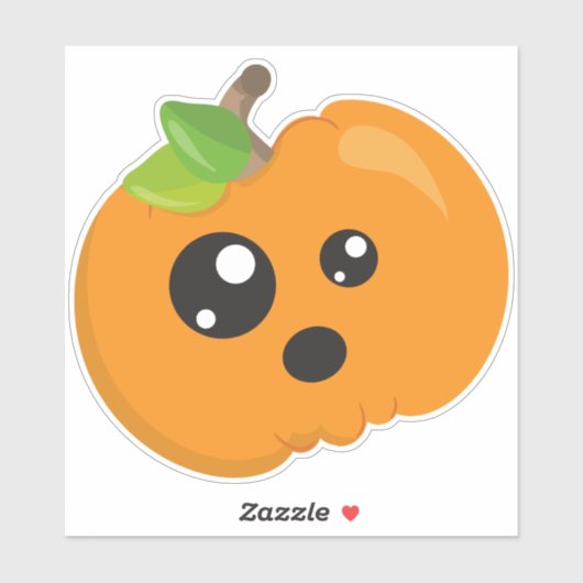Halloween Pumpkin, Oranje pompoen, Trick or treat Sticker (Vel)