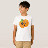 Halloween Pumpkin, Oranje pompoen, Trick or treat T-shirt (Voorkant volledig)
