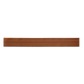 Halloween Pumpkin Oranje Stripe Ribbon Satijnen Lint (Voorkant)