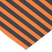 Halloween Pumpkin Oranje Stripe Table Runner Medium Tafelloper (Hoek)