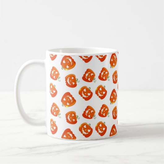 Halloween Pumpkin Oranje Trick or treat Holiday Koffiemok (Links)