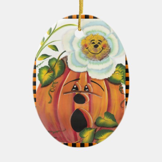 Halloween Pumpkin Ornament (Voorkant)