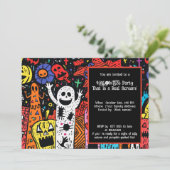 Halloween Pumpkin Palooza Party Kaart (Staand voorkant)