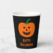 Halloween Pumpkin-papierbekertjes Papieren Bekers (Achterkant)