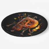 Halloween Pumpkin Papieren Bordje (Gekanteld)
