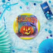 Halloween Pumpkin Papieren Bordje (Feest)