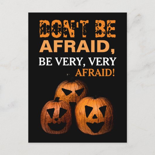 Halloween Pumpkin Party Invitation Briefkaart (Voorkant)