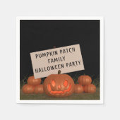 Halloween Pumpkin Party Jack O lantaarn servetten (Voorkant)