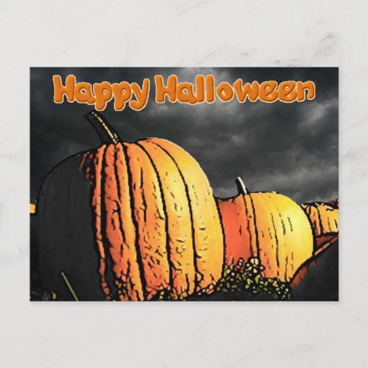 Halloween Pumpkin Patch Briefkaart (Voorkant)