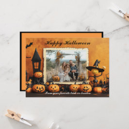Halloween Pumpkin Patch Family Fun Kaart