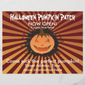 Halloween Pumpkin Patch Flyer (Voorkant)