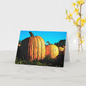 Halloween Pumpkin Patch in Daytime Kaart (Gele Bloem)