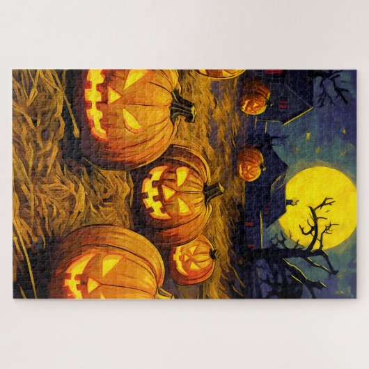 Halloween Pumpkin Patch Legpuzzel (Horizontaal)
