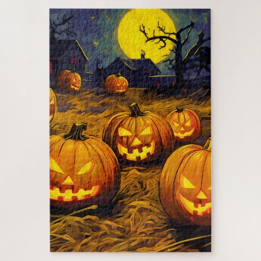 Halloween Pumpkin Patch Legpuzzel (Verticaal)