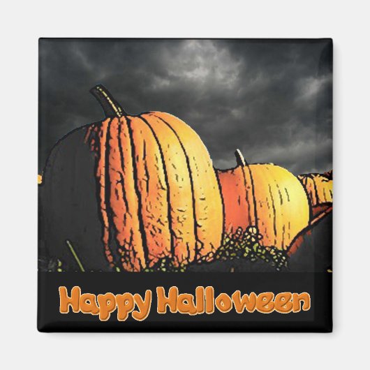 Halloween Pumpkin Patch Magneet (Voorkant)