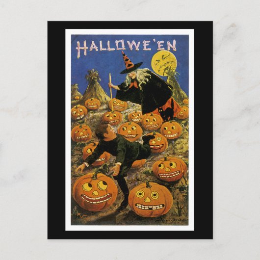 Halloween Pumpkin Patch Nightmare Briefkaart (Voorkant)