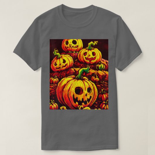 Halloween Pumpkin Patch T-shirt (Design voorkant)