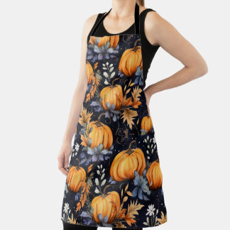 Halloween Pumpkin Pattern Apron Schort