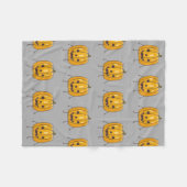 Halloween Pumpkin Pattern Blanket Fleece Deken (Voorkant (Horizontaal))