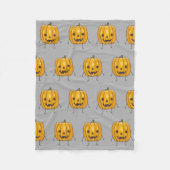 Halloween Pumpkin Pattern Blanket Fleece Deken (Voorkant)